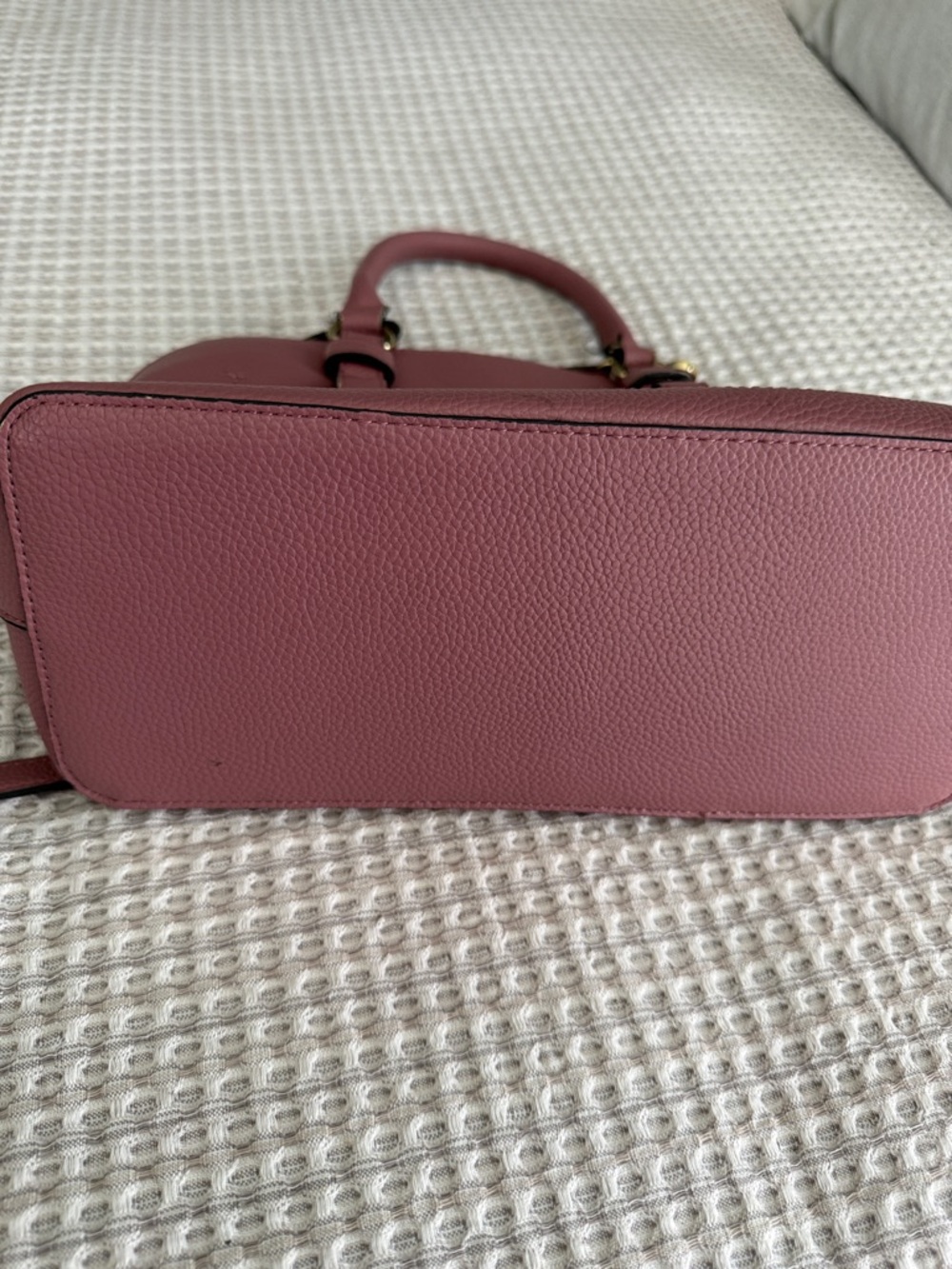 Nanette Lepore Mauve Pink Pebbled Leather Satchel - Picture 2 of 7
